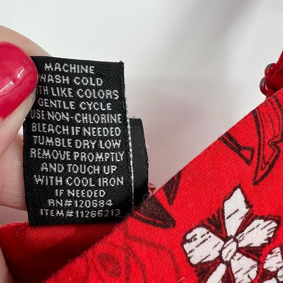 Disney Lilo & Stitch Retro Cut-Out Dress red printed fit and flare size medium - Picture 10 of 10